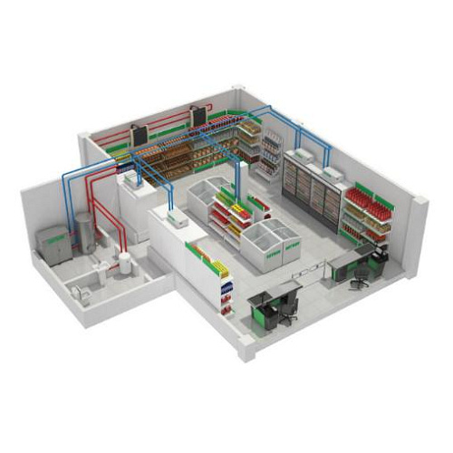 Система управления освещением и произвольными реле 